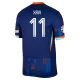 Koszulka Piłkarska Xavi #11 Holandia Mistrzostwa Europy 2024 Wyjazdowa Męska