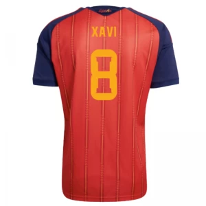 Koszulka Piłkarska Xavi #8 Hiszpania Mistrzostwa Świata 2026 Domowa Męska