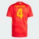 Koszulka Piłkarska Zubimendi #4 Hiszpania Mistrzostwa Europy 2024 Domowa Męska