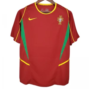 Koszulka Portugalia Retro 2002 Domowa Męska