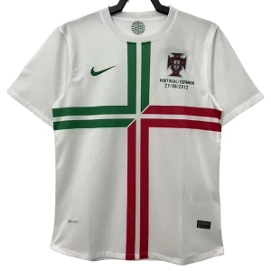 Koszulka Portugalia Retro 2012 Wyjazdowa Męska