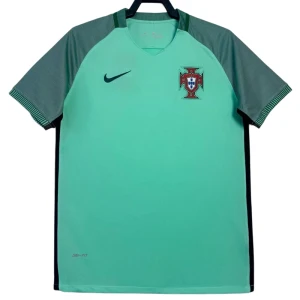 Koszulka Portugalia Retro 2016 Wyjazdowa Męska