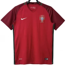 Koszulka Portugalia UEFA Euro Retro 2016 Domowa Męska