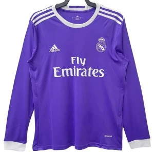 Koszulka Real Madryt Retro 2016-17 Wyjazdowa Męska Długi Rękaw