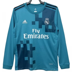 Koszulka Real Madryt Retro 2017-18 Alternatywna Męska Długi Rękaw