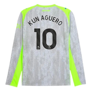 Kun Aguero #10 Koszulki Piłkarskie Manchester City 2025-26 Trzecia Męska Długi Rękaw