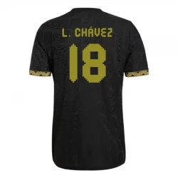 L. Chavez #18 Koszulki Piłkarskie Meksyk 2025 Black Gold Cup Trzecia Męska