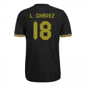 L. Chavez #18 Koszulki Piłkarskie Meksyk 2025 Black Gold Cup Trzecia Męska