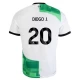 Liverpool FC Koszulka Piłkarska 2023-24 Diogo J. #20 Wyjazdowa Męska