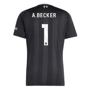 Liverpool FC Koszulka Piłkarska 2025-26 Alisson Becker #1 Bramkarska Wyjazdowa Męska