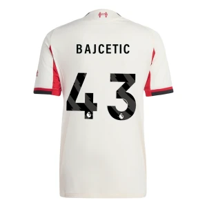 Liverpool FC Koszulka Piłkarska 2025-26 Bajcetic #43 Wyjazdowa Męska