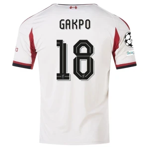 Liverpool FC Koszulka Piłkarska 2025-26 Champions League Cody Gakpo #18 Wyjazdowa Męska