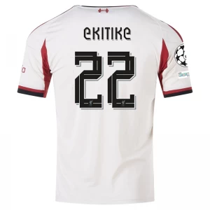 Liverpool FC Koszulka Piłkarska 2025-26 Champions League Ekitike #22 Wyjazdowa Męska