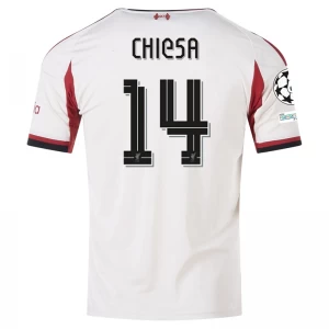 Liverpool FC Koszulka Piłkarska 2025-26 Champions League Federico Chiesa #14 Wyjazdowa Męska