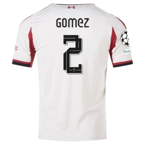 Liverpool FC Koszulka Piłkarska 2025-26 Champions League Gomez #2 Wyjazdowa Męska
