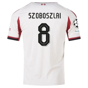 Liverpool FC Koszulka Piłkarska 2025-26 Champions League Szoboslai #8 Wyjazdowa Męska