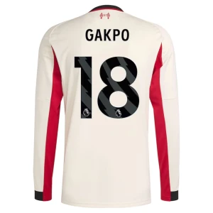 Liverpool FC Koszulka Piłkarska 2025-26 Cody Gakpo #18 Wyjazdowa Męska Długi Rękaw