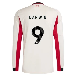 Liverpool FC Koszulka Piłkarska 2025-26 Darwin Núñez #9 Wyjazdowa Męska Długi Rękaw