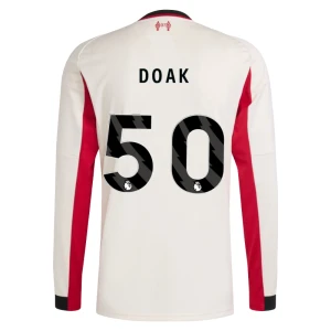 Liverpool FC Koszulka Piłkarska 2025-26 Doak #50 Wyjazdowa Męska Długi Rękaw