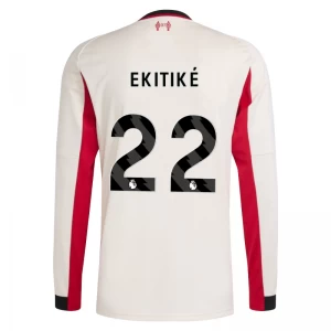 Liverpool FC Koszulka Piłkarska 2025-26 Ekitike #22 Wyjazdowa Męska Długi Rękaw