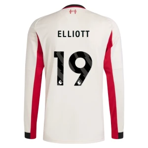 Liverpool FC Koszulka Piłkarska 2025-26 Elliott #19 Wyjazdowa Męska Długi Rękaw