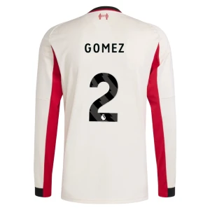 Liverpool FC Koszulka Piłkarska 2025-26 Gomez #2 Wyjazdowa Męska Długi Rękaw