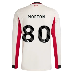 Liverpool FC Koszulka Piłkarska 2025-26 Morton #80 Wyjazdowa Męska Długi Rękaw