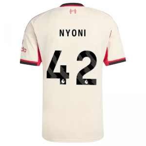 Liverpool FC Koszulka Piłkarska 2025-26 Nyoni #42 Wyjazdowa Męska
