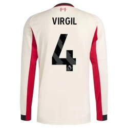 Liverpool FC Koszulka Piłkarska 2025-26 Virgil van Dijk #4 Wyjazdowa Męska Długi Rękaw