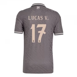 Lucas V. #17 Koszulki Piłkarskie Real Madryt 2024-25 Alternatywna Męska