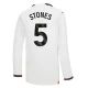 Manchester City Koszulka Piłkarska 2023-24 Stones #5 Wyjazdowa Męska Długi Rękaw