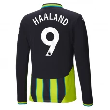 Manchester City Koszulka Piłkarska 2024-25 Erling Haaland #9 Wyjazdowa Męska Długi Rękaw