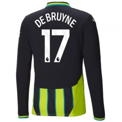 Manchester City Koszulka Piłkarska 2024-25 Kevin De Bruyne #17 Wyjazdowa Męska Długi Rękaw