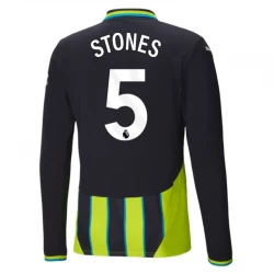 Manchester City Koszulka Piłkarska 2024-25 Stones #5 Wyjazdowa Męska Długi Rękaw