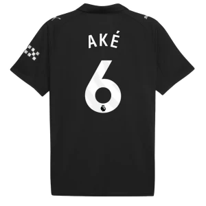 Manchester City Koszulka Piłkarska 2025-26 Ake #6 Wyjazdowa Męska