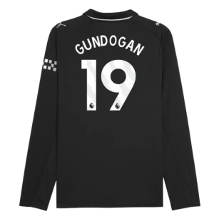 Manchester City Koszulka Piłkarska 2025-26 Gundogan #19 Wyjazdowa Męska Długi Rękaw