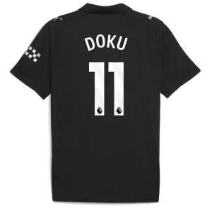 Manchester City Koszulka Piłkarska 2025-26 Jérémy Doku #11 Wyjazdowa Męska