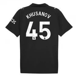 Manchester City Koszulka Piłkarska 2025-26 Khusanov #45 Wyjazdowa Męska