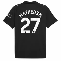 Manchester City Koszulka Piłkarska 2025-26 Matheus N. #27 Wyjazdowa Męska