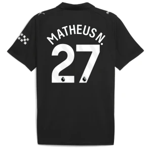 Manchester City Koszulka Piłkarska 2025-26 Matheus N. #27 Wyjazdowa Męska