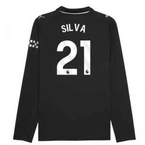 Manchester City Koszulka Piłkarska 2025-26 Silva #21 Wyjazdowa Męska Długi Rękaw