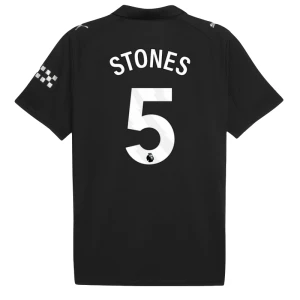 Manchester City Koszulka Piłkarska 2025-26 Stones #5 Wyjazdowa Męska