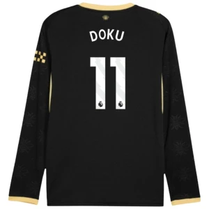 Manchester City Koszulka Piłkarska 2026-27 Jérémy Doku #11 Wyjazdowa Męska Długi Rękaw