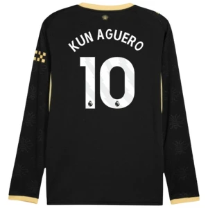 Manchester City Koszulka Piłkarska 2026-27 Kun Aguero #10 Wyjazdowa Męska Długi Rękaw