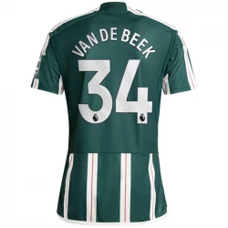 Manchester United Koszulka Piłkarska 2023-24 Van De Beek #34 Wyjazdowa Męska