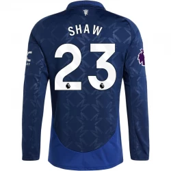 Manchester United Koszulka Piłkarska 2024-25 Shaw #23 Wyjazdowa Męska Długi Rękaw