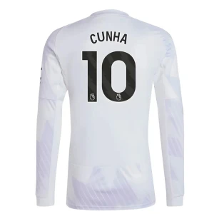 Manchester United Koszulka Piłkarska 2025-26 Cunha #10 Wyjazdowa Męska Długi Rękaw