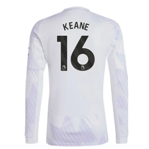 Manchester United Koszulka Piłkarska 2025-26 Keane #16 Wyjazdowa Męska Długi Rękaw