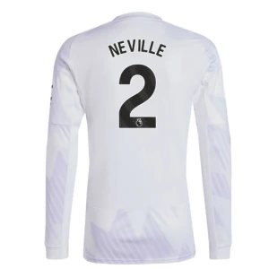 Manchester United Koszulka Piłkarska 2025-26 Neville #2 Wyjazdowa Męska Długi Rękaw