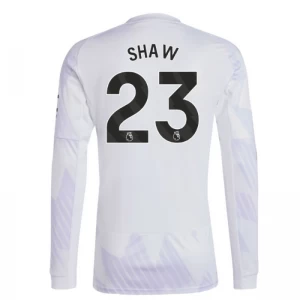 Manchester United Koszulka Piłkarska 2025-26 Shaw #23 Wyjazdowa Męska Długi Rękaw